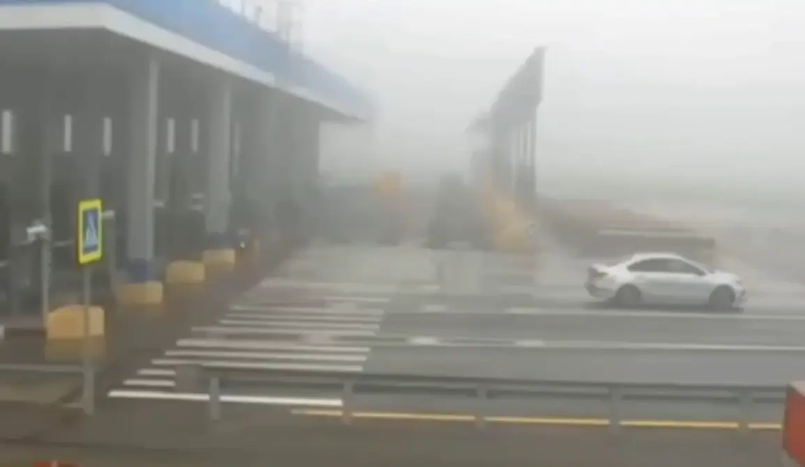 Момент ДТП в Тульской области с автобусом